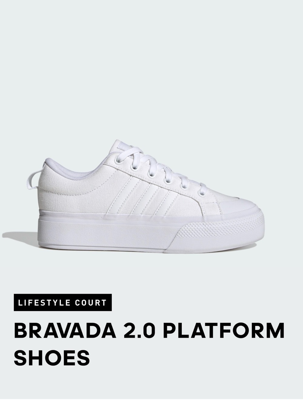 adidas Bravada 2.0 Platform Sneakers - White